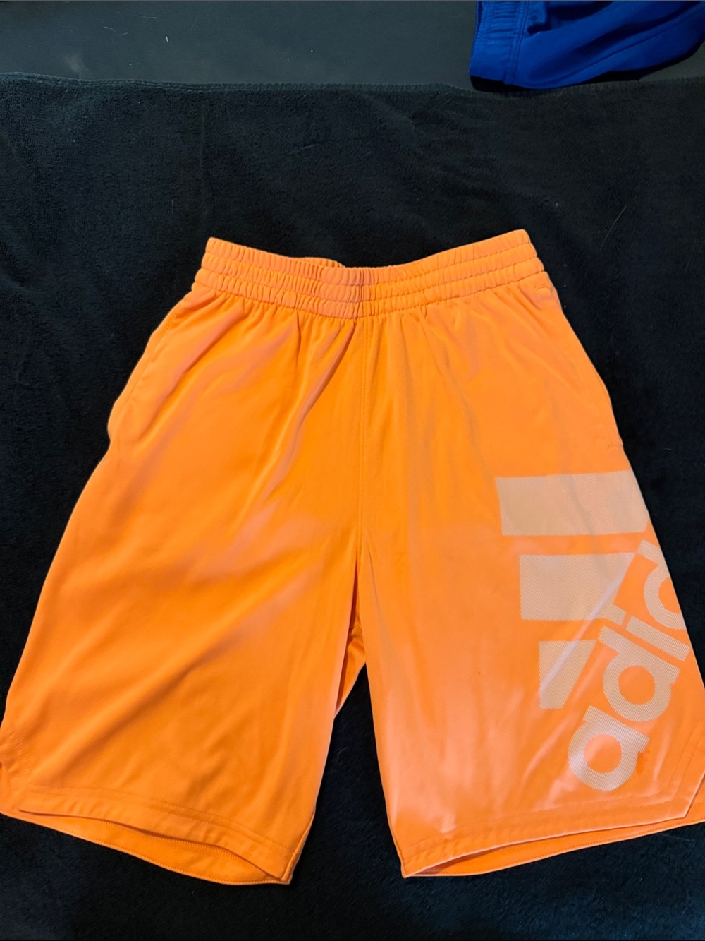 adidas Orange Performance Logo Shorts